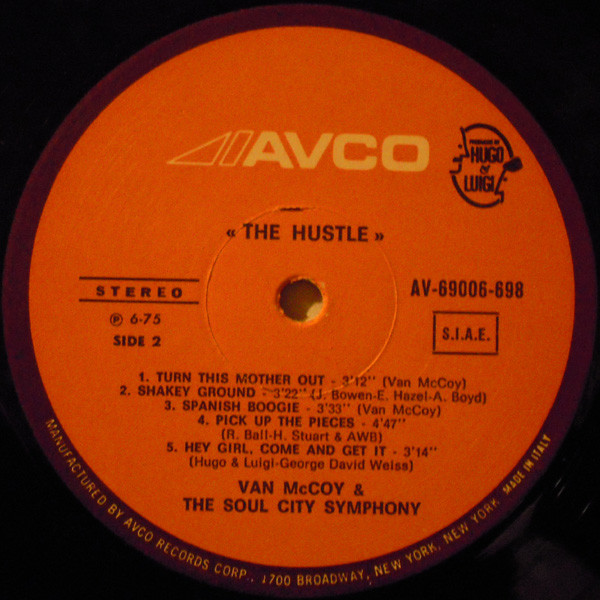 Van McCoy & The Soul City Symphony - The Hustle | Avco (AV-69006-698) - 4 Van McCoy & The Soul City Symphony - The Hustle | Avco (AV-69006-698) - 4