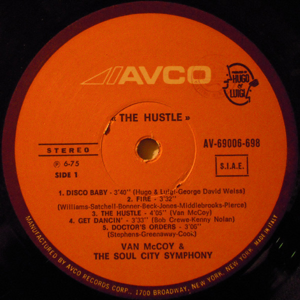 Van McCoy & The Soul City Symphony - The Hustle | Avco (AV-69006-698) - 3 Van McCoy & The Soul City Symphony - The Hustle | Avco (AV-69006-698) - 3