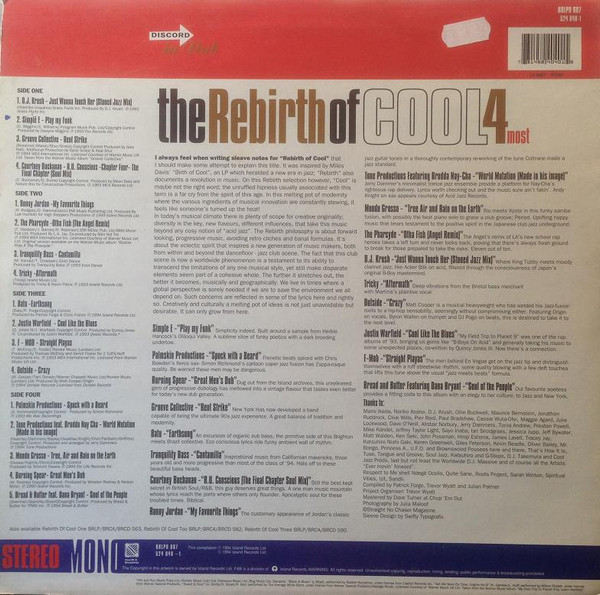 Various - The Rebirth Of Cool 4most | 4th & Broadway (BRLPD 607) - 2