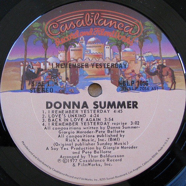 Donna Summer - I Remember Yesterday | Casablanca (NBLP 7056) - 3 Donna Summer - I Remember Yesterday | Casablanca (NBLP 7056) - 3