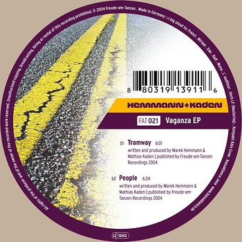 Hemmann & Kaden - Vaganza EP | Freude Am Tanzen (FAT 021) - 2