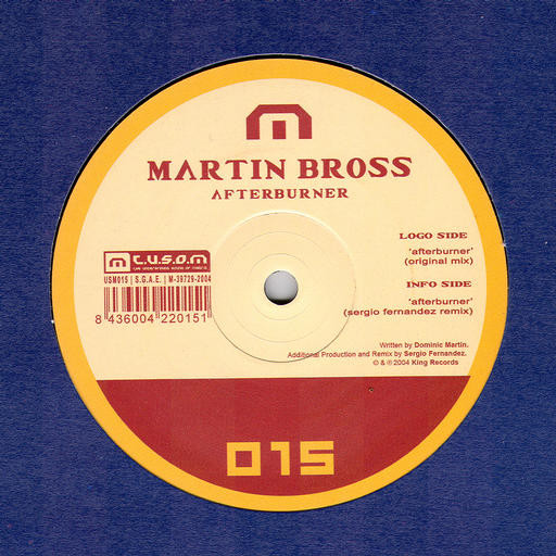 Martin Bross - Afterburner | T.U.S.O.M. Recordings (USM015)