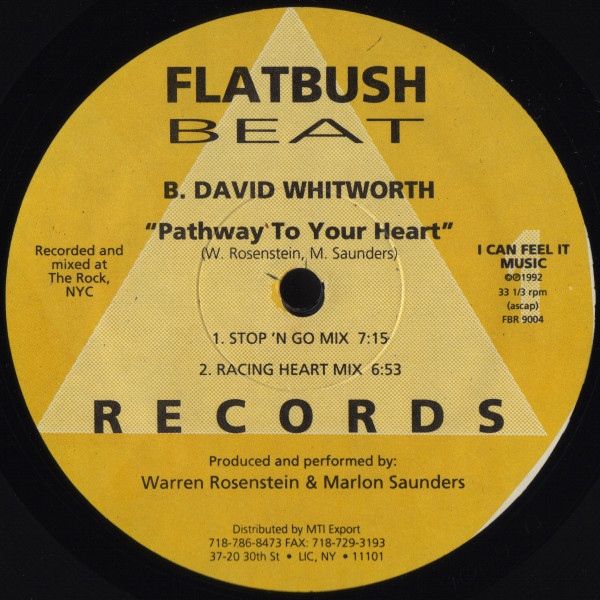 B. David Whitworth - Pathway To Your Heart | Flatbush Beat Records (FBR 9004) - main