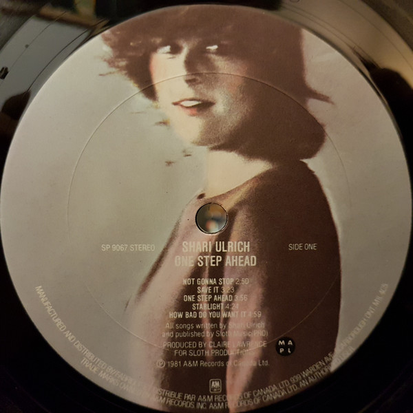 Shari Ulrich - One Step Ahead | A&M Records (SP 9067) - 3 Shari Ulrich - One Step Ahead | A&M Records (SP 9067) - 3