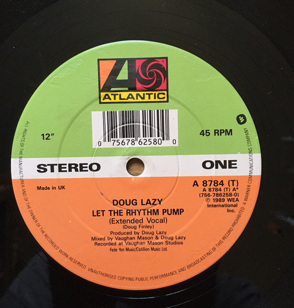 Doug Lazy - Let The Rhythm Pump | Atlantic (A 8784 (T)) - 2