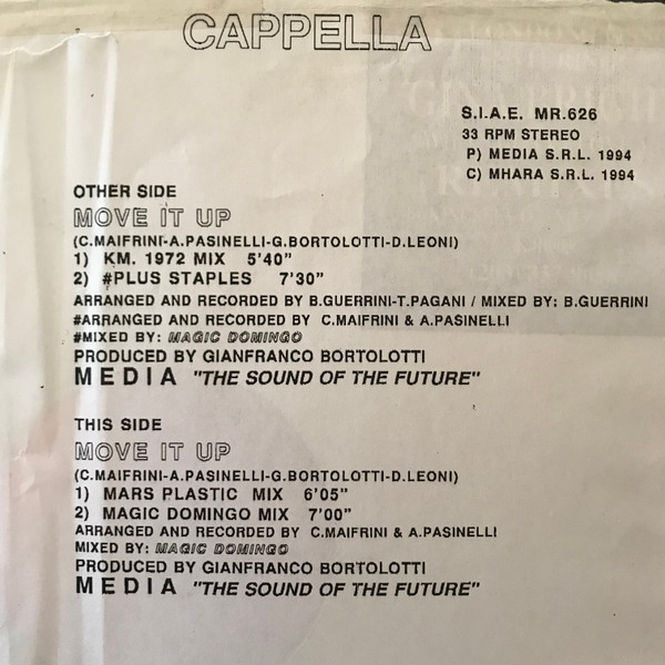 Cappella - Move It Up | Media Records (none)