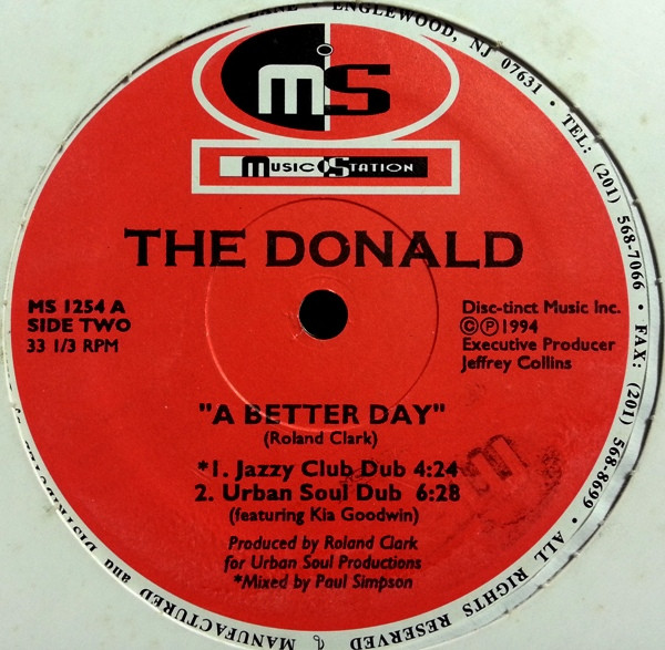 Donald O - A Better Day | Music Station (MS 1254) - 2
