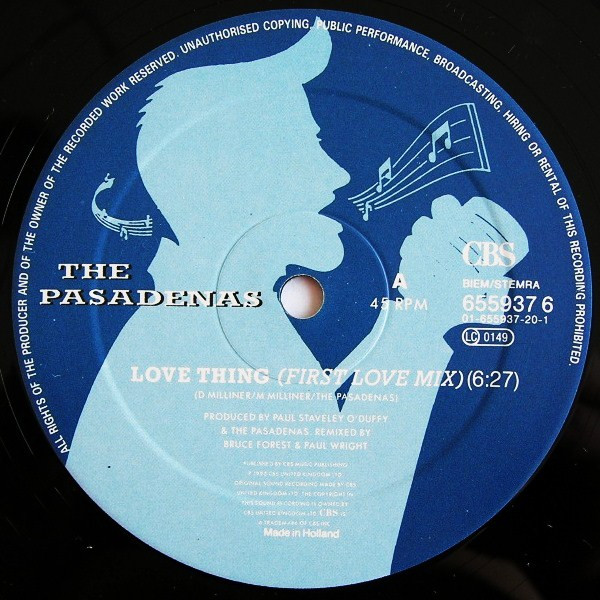 The Pasadenas - Love Thing | CBS (655937 6) - 3