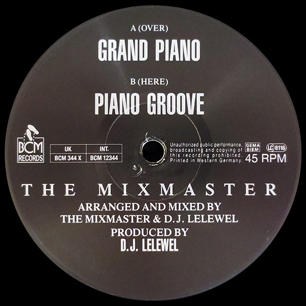 The Mixmaster - Grand Piano | BCM Records (BCM 344 X) - 4 The Mixmaster - Grand Piano | BCM Records (BCM 344 X) - 4
