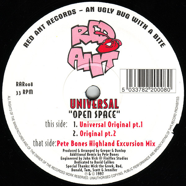 Universal - Open Space | Red Ant Records (RAR008) Universal - Open Space | Red Ant Records (RAR008)