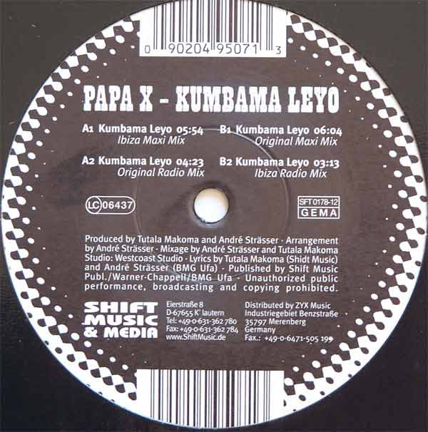 Papa X - Kumbama Leyo | Shift Music & Media (SFT 0178-12) - 2 Papa X - Kumbama Leyo | Shift Music & Media (SFT 0178-12) - 2