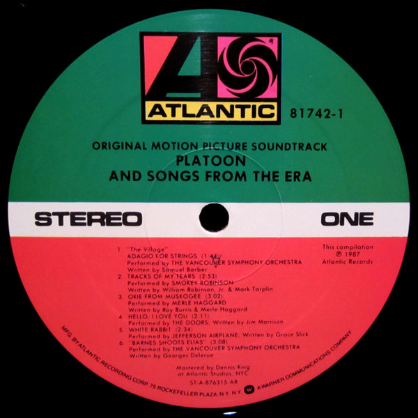 Platoon (Original Motion Picture Soundtrack)