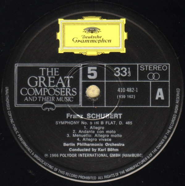 Symphony No. 8 In B Minor ('Unfinished') D.759 / Symphony No. 5 In B-Flat Minor D.485