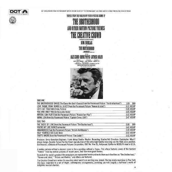 Themes From The Paramount Picture Score Of The Brotherhood And Others