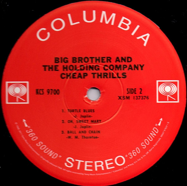 Big Brother & The Holding Company - Cheap Thrills [Vinyl] | Columbia (88697 97824 1) - 6