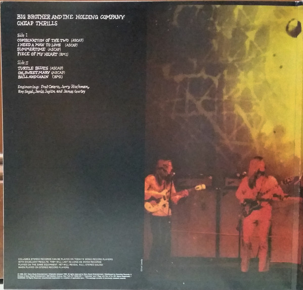 Big Brother & The Holding Company - Cheap Thrills [Vinyl] | Columbia (88697 97824 1) - 3