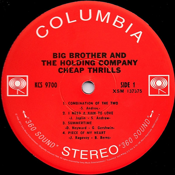 Big Brother & The Holding Company - Cheap Thrills [Vinyl] | Columbia (88697 97824 1) - 5