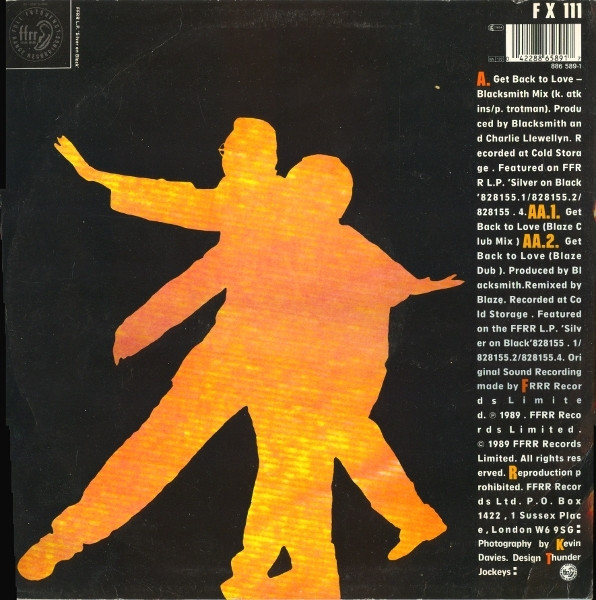 Blacksmith - Get Back To Love | FFRR (FX 111) - 2 Blacksmith - Get Back To Love | FFRR (FX 111) - 2