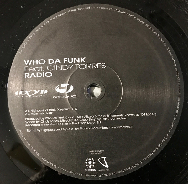 Who Da Funk - Radio | Oxyd Records (OX5101) - 3