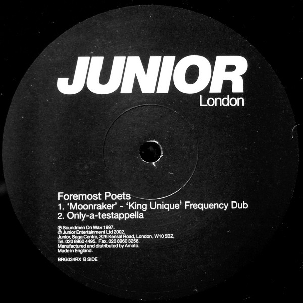 Foremost Poets - Moonraker (King Unique Remixes) | Junior London (BRG034RX) - 5 Foremost Poets - Moonraker (King Unique Remixes) | Junior London (BRG034RX) - 5