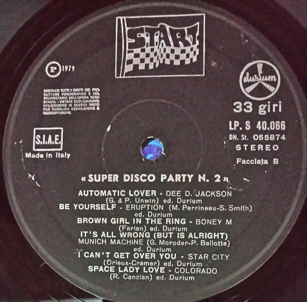 Various - Super Disco Party N. 2 | Durium Start (LP.S 40.066) - 4