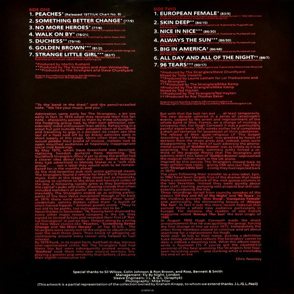 The Stranglers - Greatest Hits 1977 - 1990 | Epic (467541 1) - 5