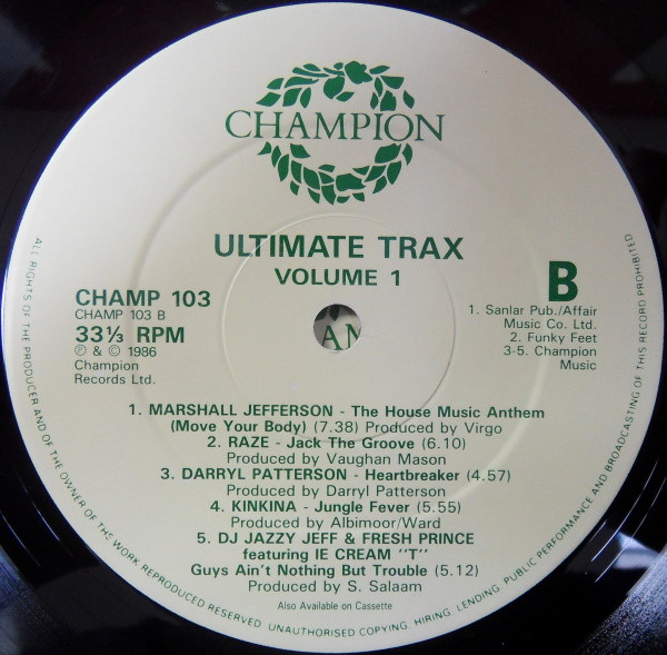 Various - Ultimate Trax | Champion (CHAMP 103) - 4