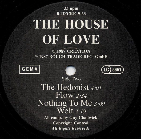 The House Of Love - The House Of Love | Creation Records (RTD/CRE 9-63) - 4