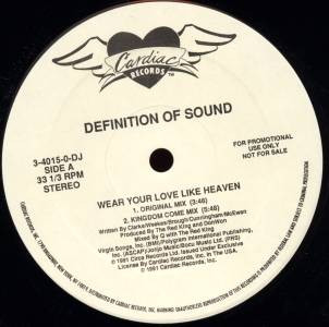 Definition Of Sound - Wear Your Love Like Heaven | Cardiac Records (3-4015-0-DJ) - 2 Definition Of Sound - Wear Your Love Like Heaven | Cardiac Records (3-4015-0-DJ) - 2