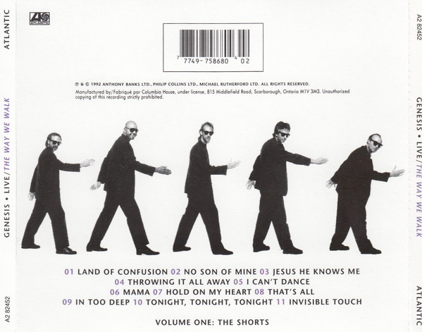 Genesis - Live / The Way We Walk (Volume One: The Shorts) | Atlantic (A2 82452) - 2