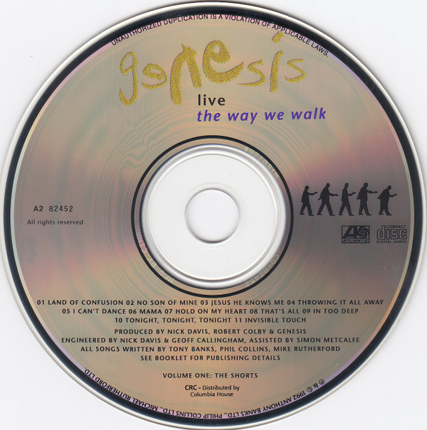Genesis - Live / The Way We Walk (Volume One: The Shorts) | Atlantic (A2 82452) - 3