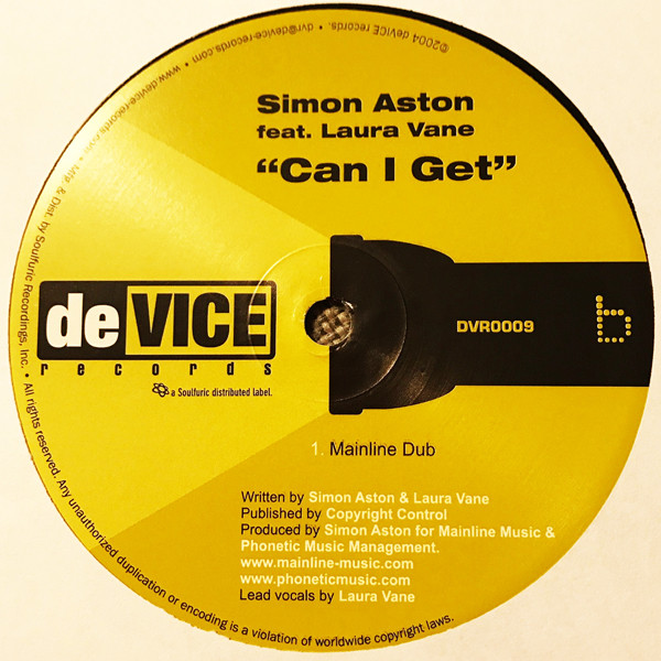 Simon Aston Feat. Laura Vane - Can I Get | deVice Records (DVR0009) - 3