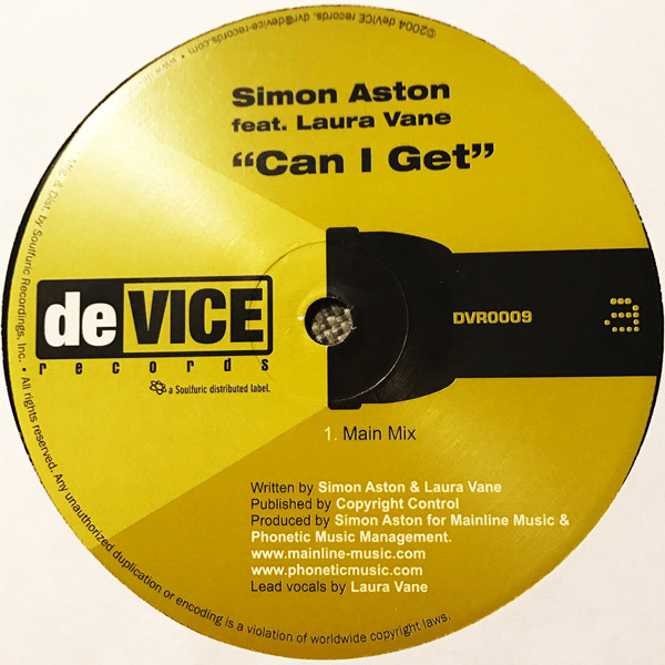Simon Aston Feat. Laura Vane - Can I Get | deVice Records (DVR0009) - 2