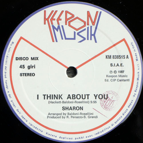 Sharon - I Think About You | Keepon Musik (KM 838515) - 3 Sharon - I Think About You | Keepon Musik (KM 838515) - 3
