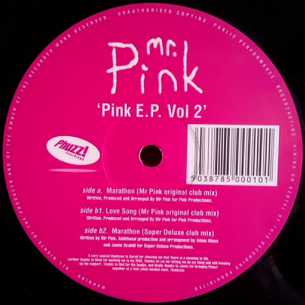 Mr. Pink - Pink E.P. Vol 2 | Phuzz! Recordings (PHUZZ 010) - main Mr. Pink - Pink E.P. Vol 2 | Phuzz! Recordings (PHUZZ 010) - main