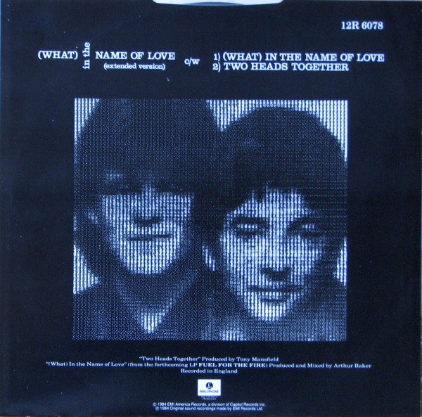 Naked Eyes - (What) In The Name Of Love | Parlophone (12R 6078) - 2