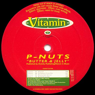 P-Nuts - Butter & Jelly | Vitamin Records (VIT 3) - main P-Nuts - Butter & Jelly | Vitamin Records (VIT 3) - main