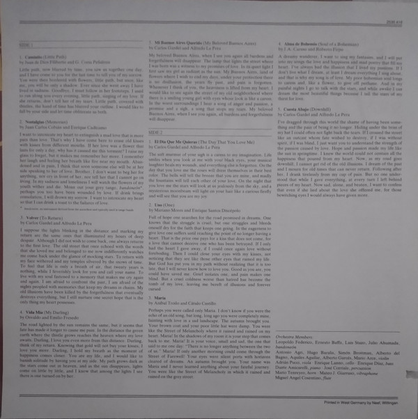 Placido Domingo Sings Tangos