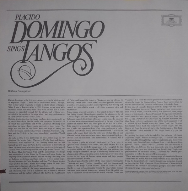 Placido Domingo Sings Tangos
