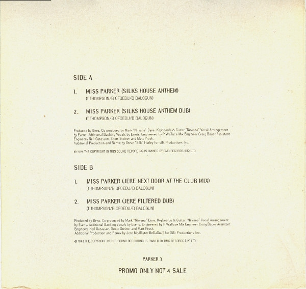 Benz - Miss Parker | RCA (PARKER 3) - 2 Benz - Miss Parker | RCA (PARKER 3) - 2