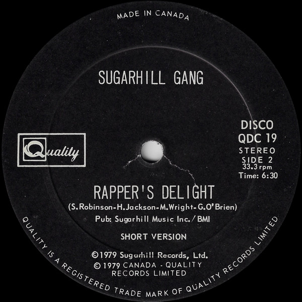 Sugarhill Gang - Rapper's Delight | Quality (QDC 19) - 2
