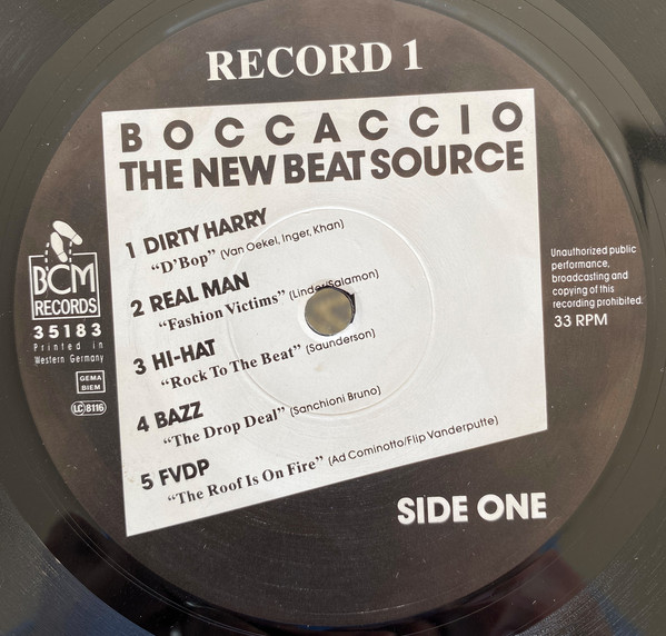 Various - Boccaccio - The New Beat Source | BCM Records (BCM 35183) - 4