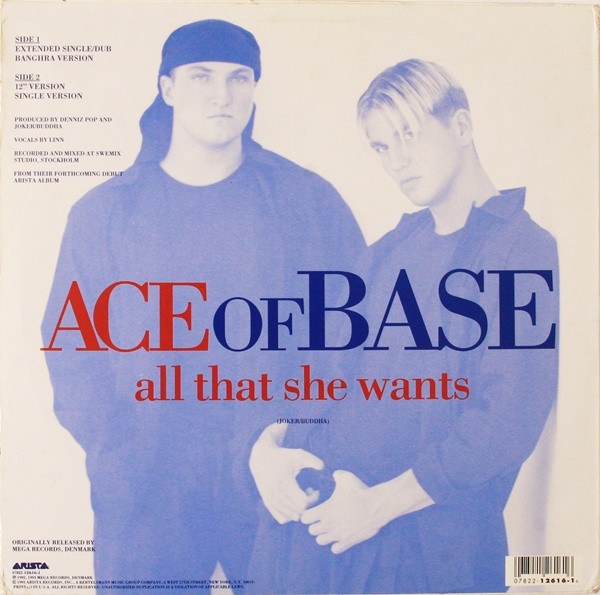 Ace Of Base - All That She Wants | Arista (07822-12616-1) - 2