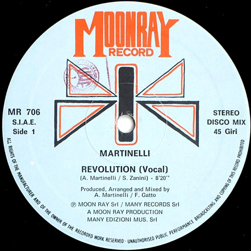 Martinelli - Revolution | Moonray Record (MR 706) - 3