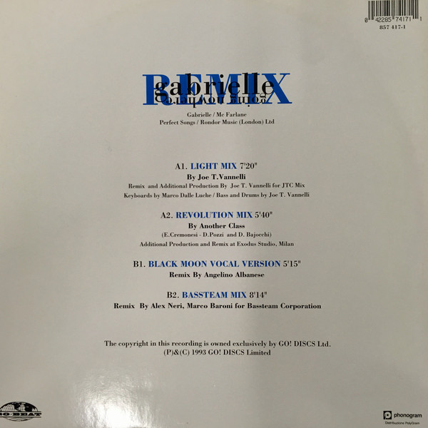 Gabrielle - Going Nowhere (Remix) | Go! Discs (857 417) - 2