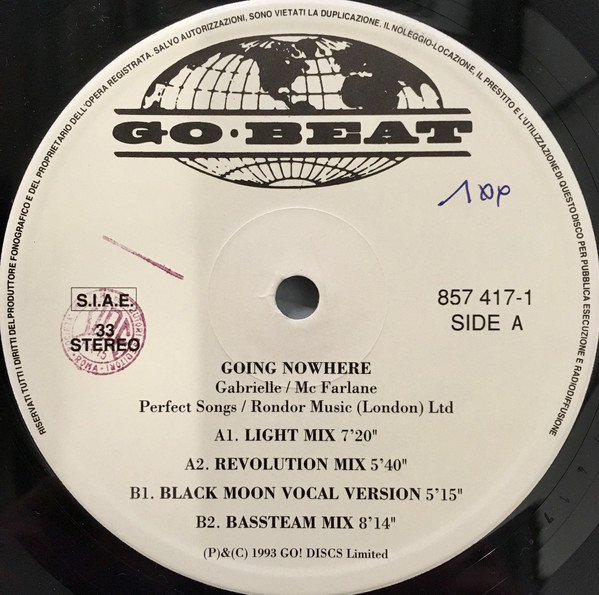 Gabrielle - Going Nowhere (Remix) | Go! Discs (857 417) - 3
