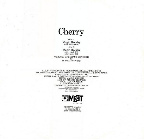 Cherry - Magic Holiday | Meet Records (MEET 081) - 2