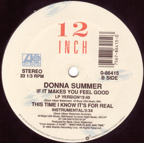 Donna Summer - This Time I Know It's For Real | Atlantic (0-86415) - 4