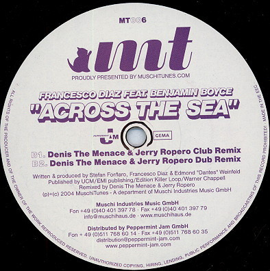 Francesco Diaz Feat. Benjamin Boyce - Across The Sea | Muschitunes (MT006) - 2 Francesco Diaz Feat. Benjamin Boyce - Across The Sea | Muschitunes (MT006) - 2