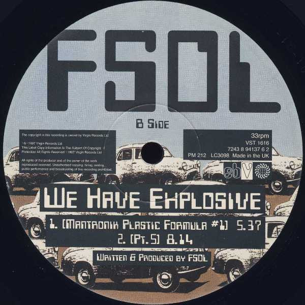 The Future Sound Of London - We Have Explosive | Virgin (VST 1616) - 4 The Future Sound Of London - We Have Explosive | Virgin (VST 1616) - 4